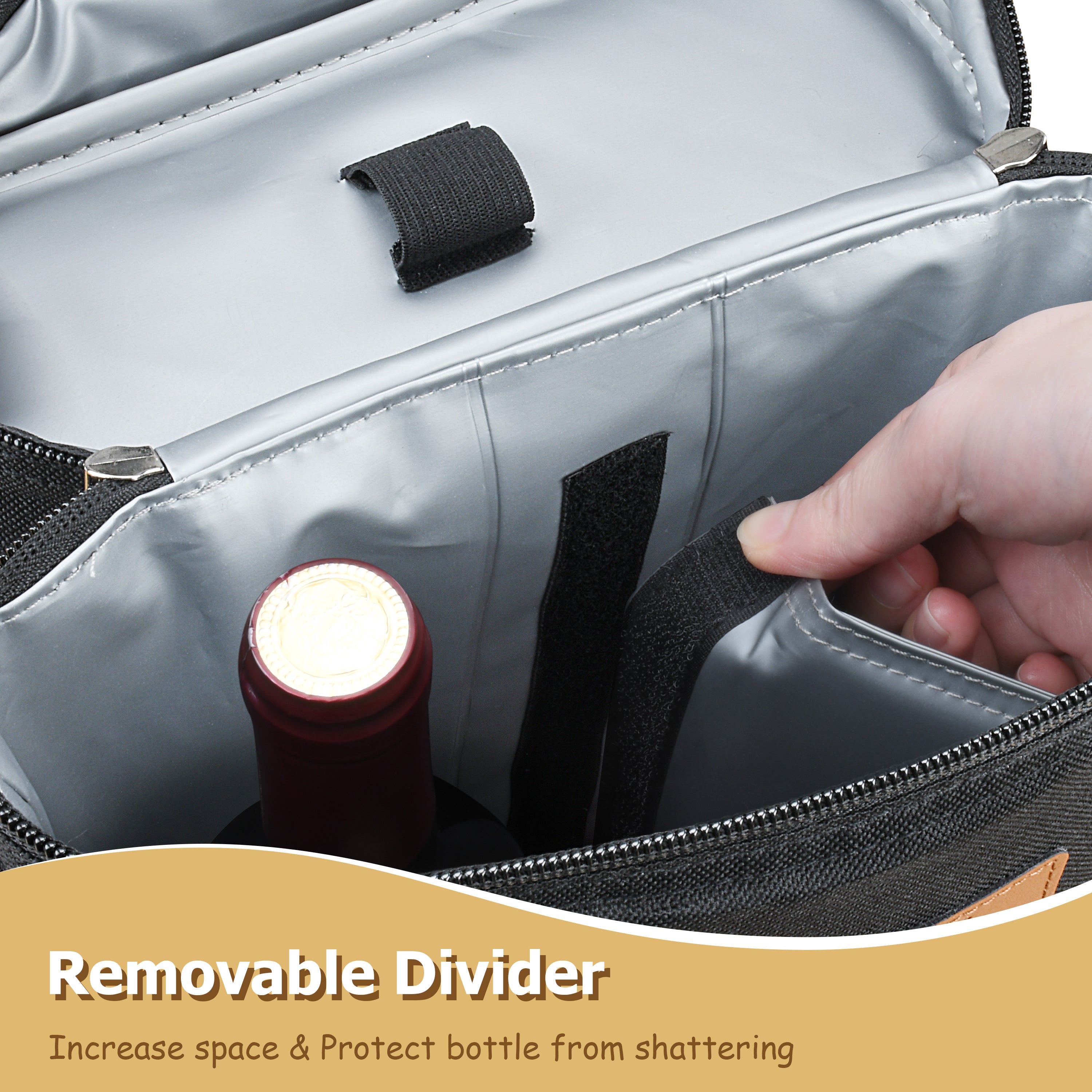 Black 2 Bottle Wine Carrier